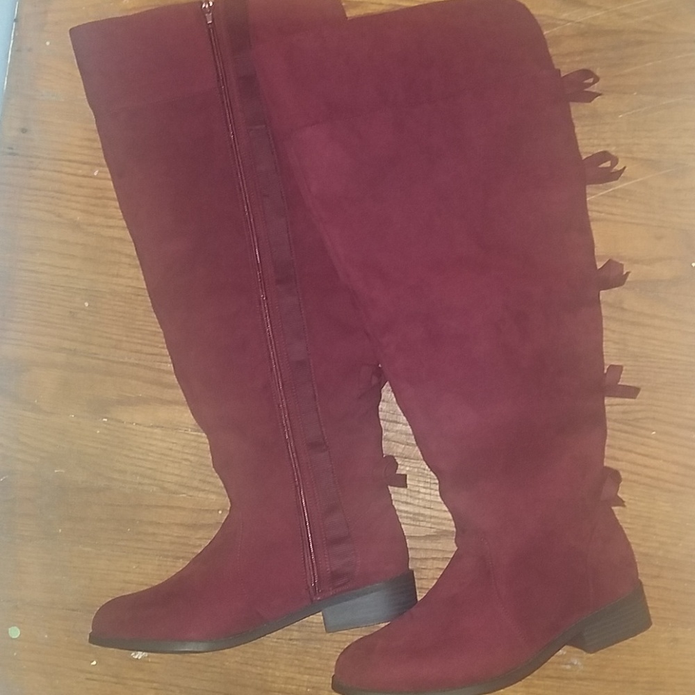 Torrid Merlot Over the Knee Boots 8.5 W